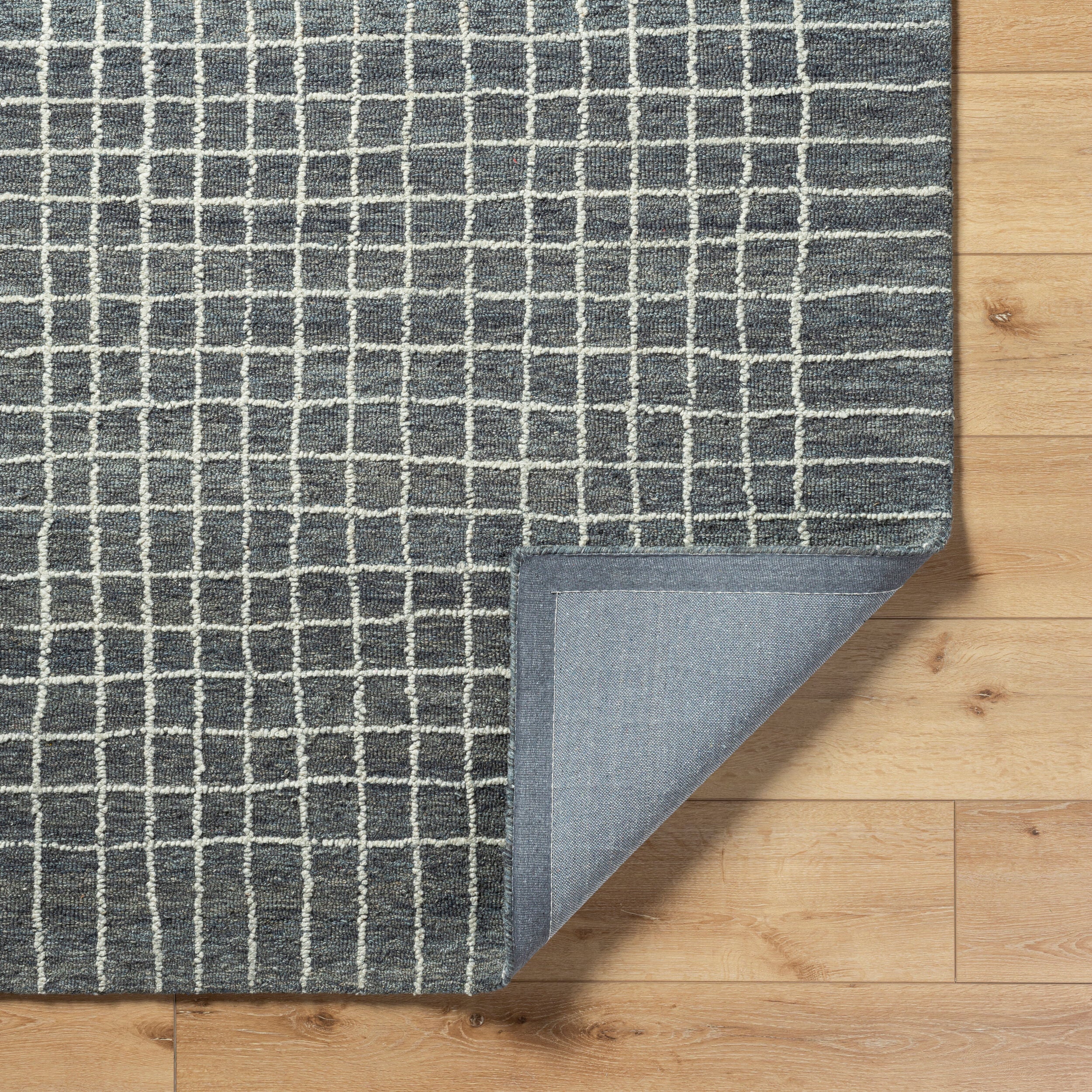 Jules Hand Tufted Gridline Wool Rug