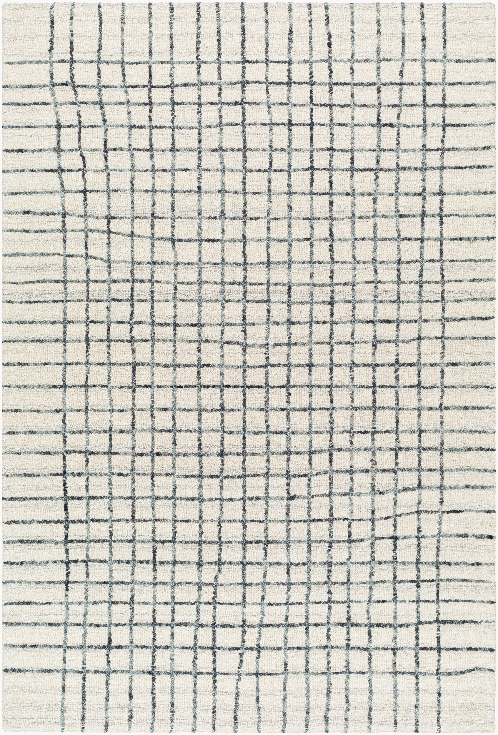 Jules Hand Tufted Gridline Wool Rug