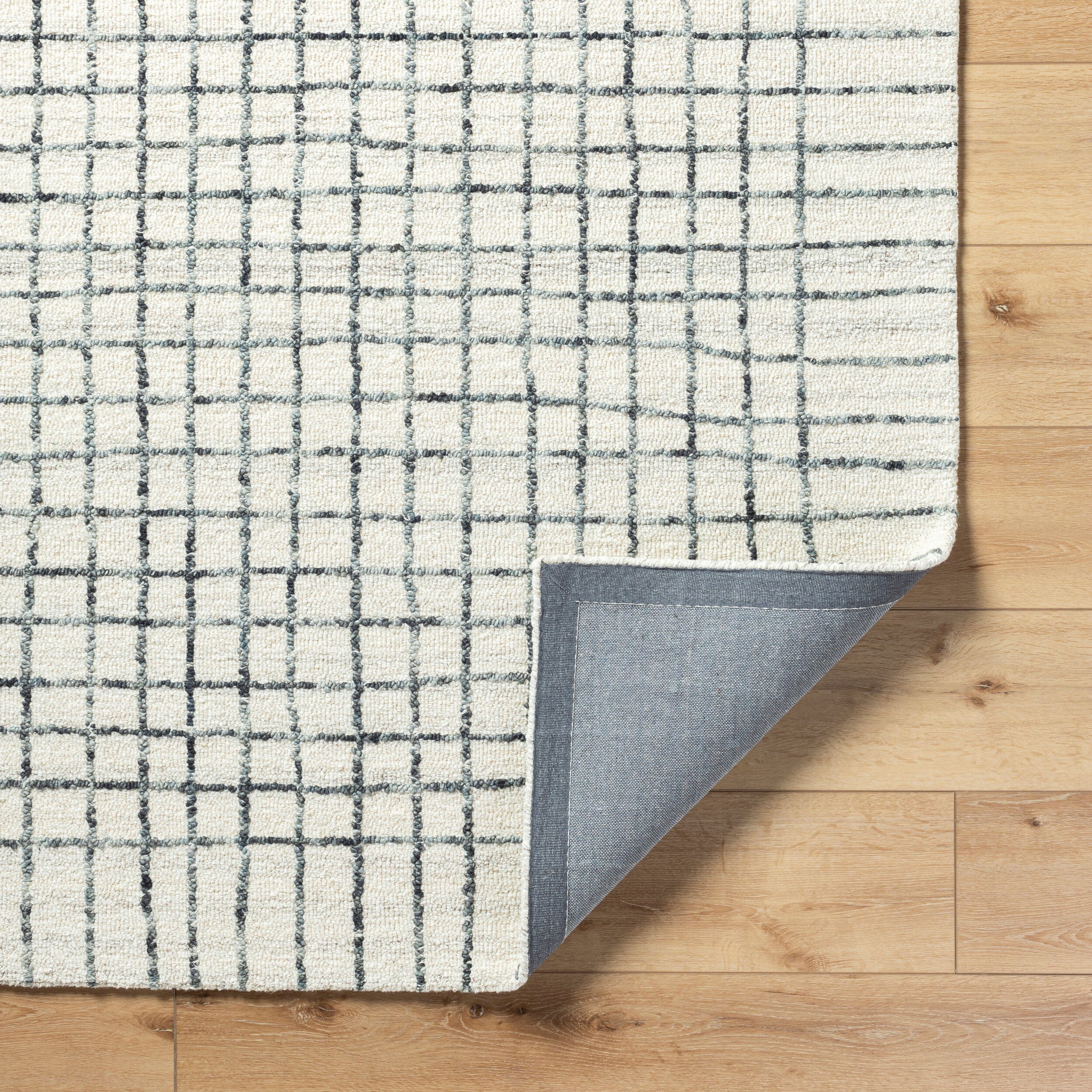 Jules Hand Tufted Gridline Wool Rug