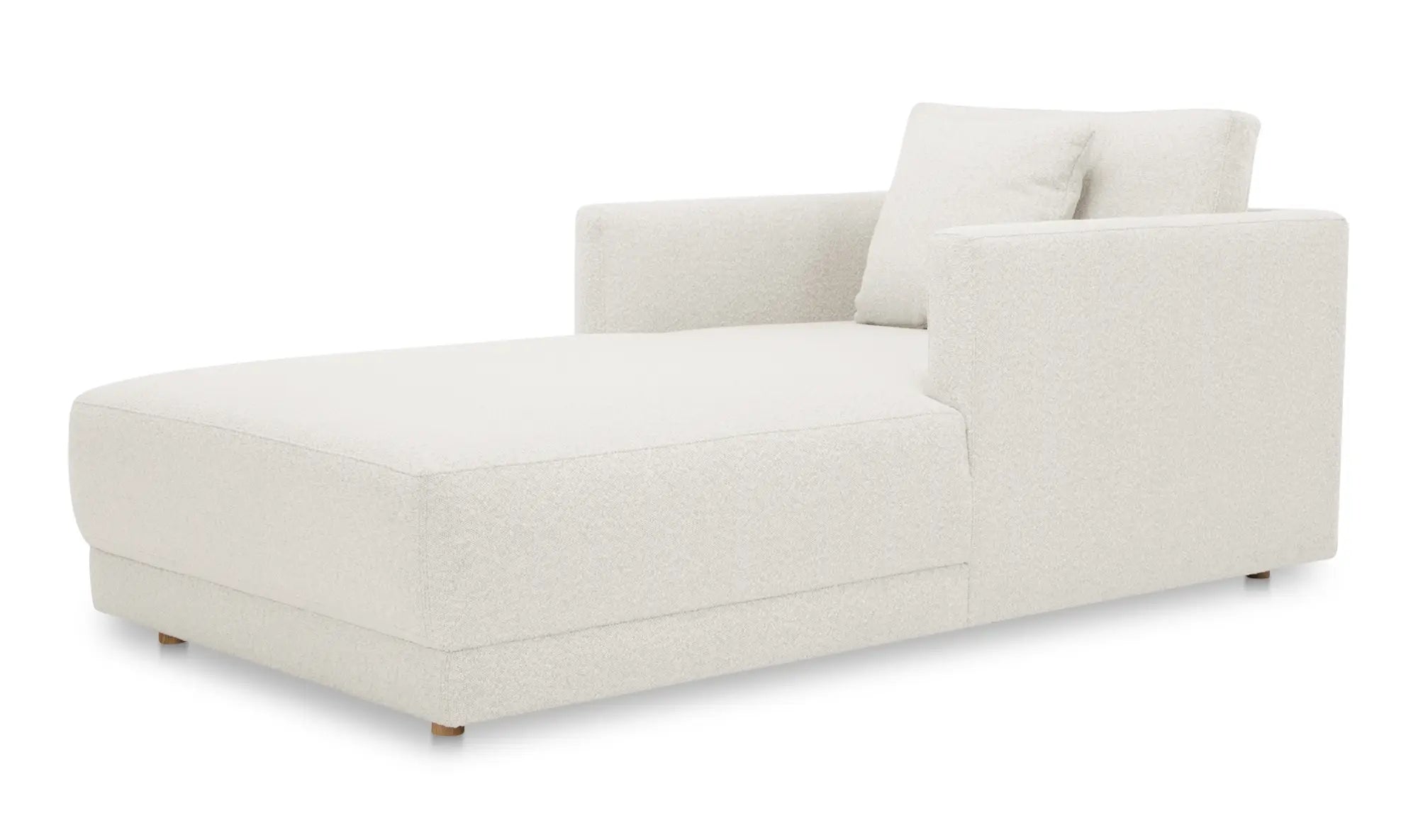 Bryn Chaise in Oyster Boucle