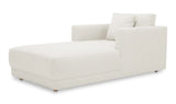 Bryn Chaise in Oyster Boucle