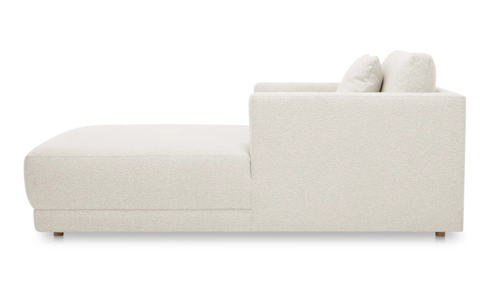 Bryn Chaise in Oyster Boucle