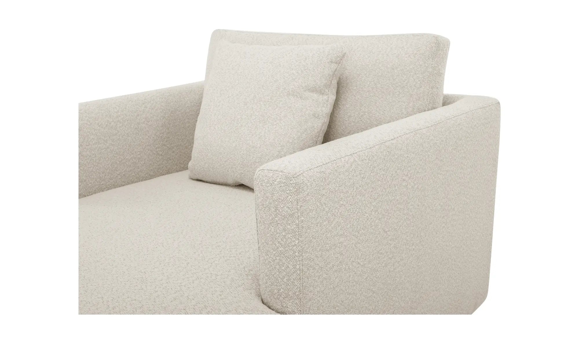 Bryn Chaise in Oyster Boucle