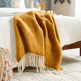 Kilkenny Hand Woven Throw, Golden