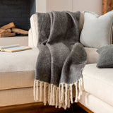 Kilkenny Hand Woven Throw, Charcoal