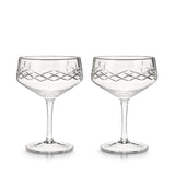 Admiral Crystal Coupe Glasses, S/2