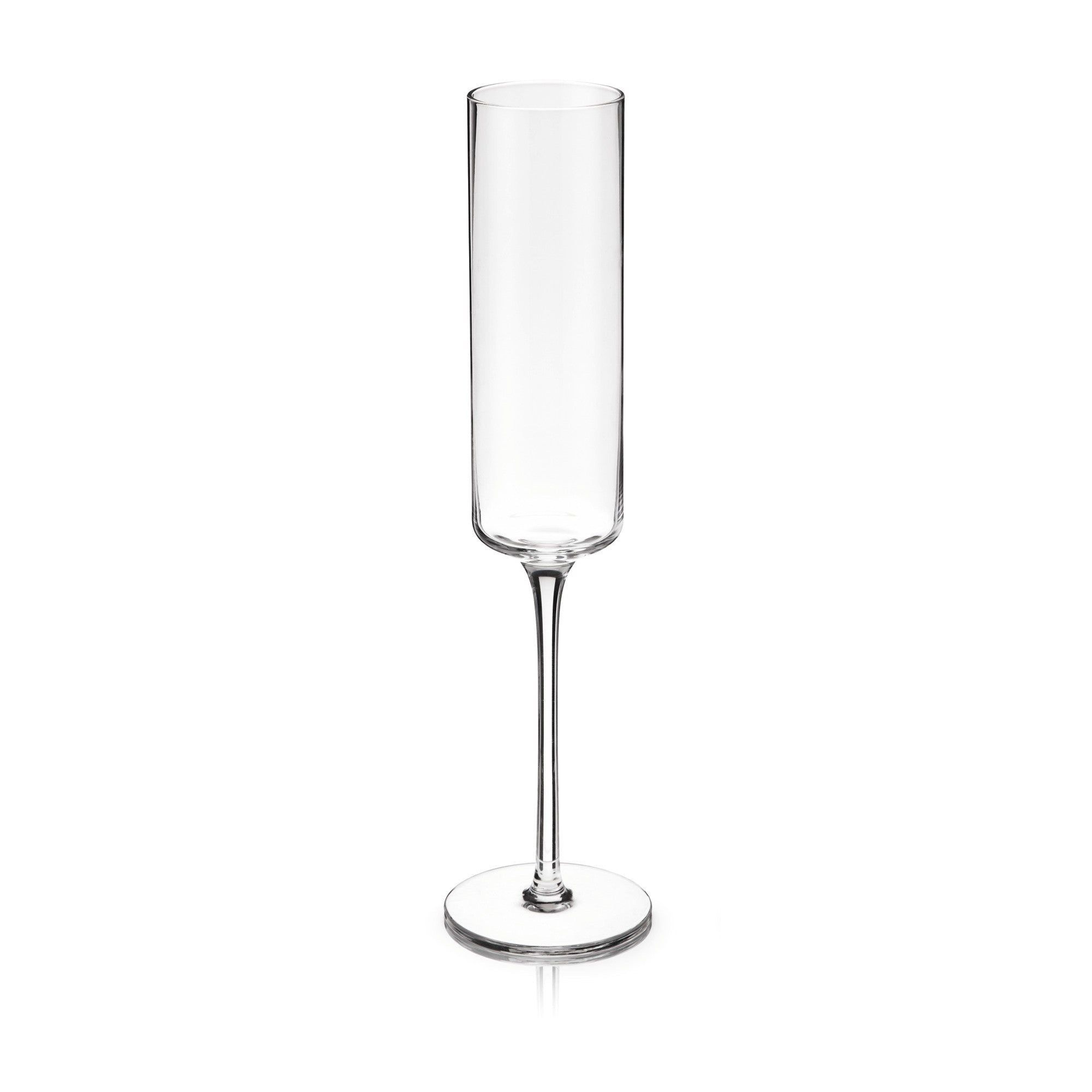 Laurel Crystal Champagne Flutes, S/2
