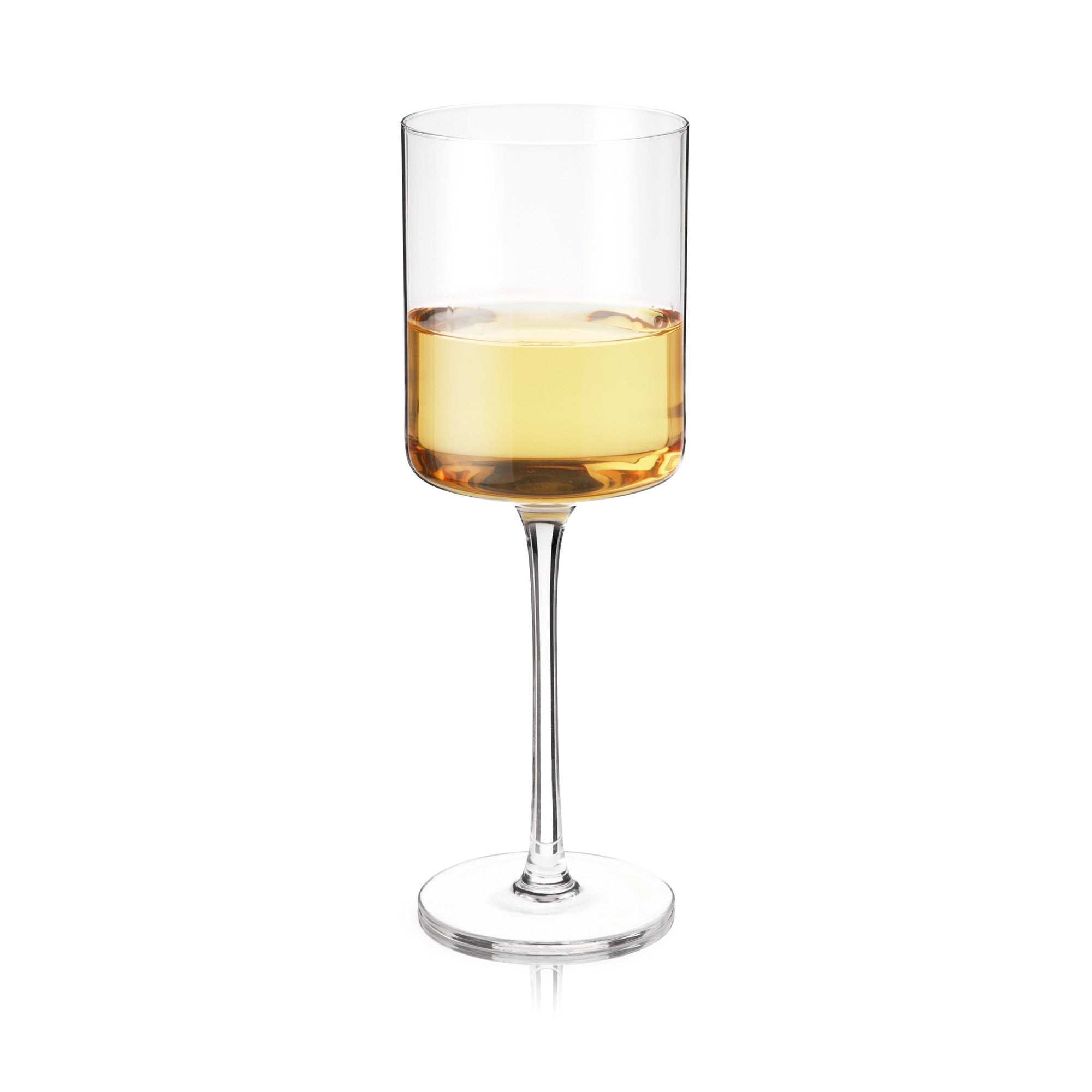 Laurel Crystal White Wine Glasses, S/2