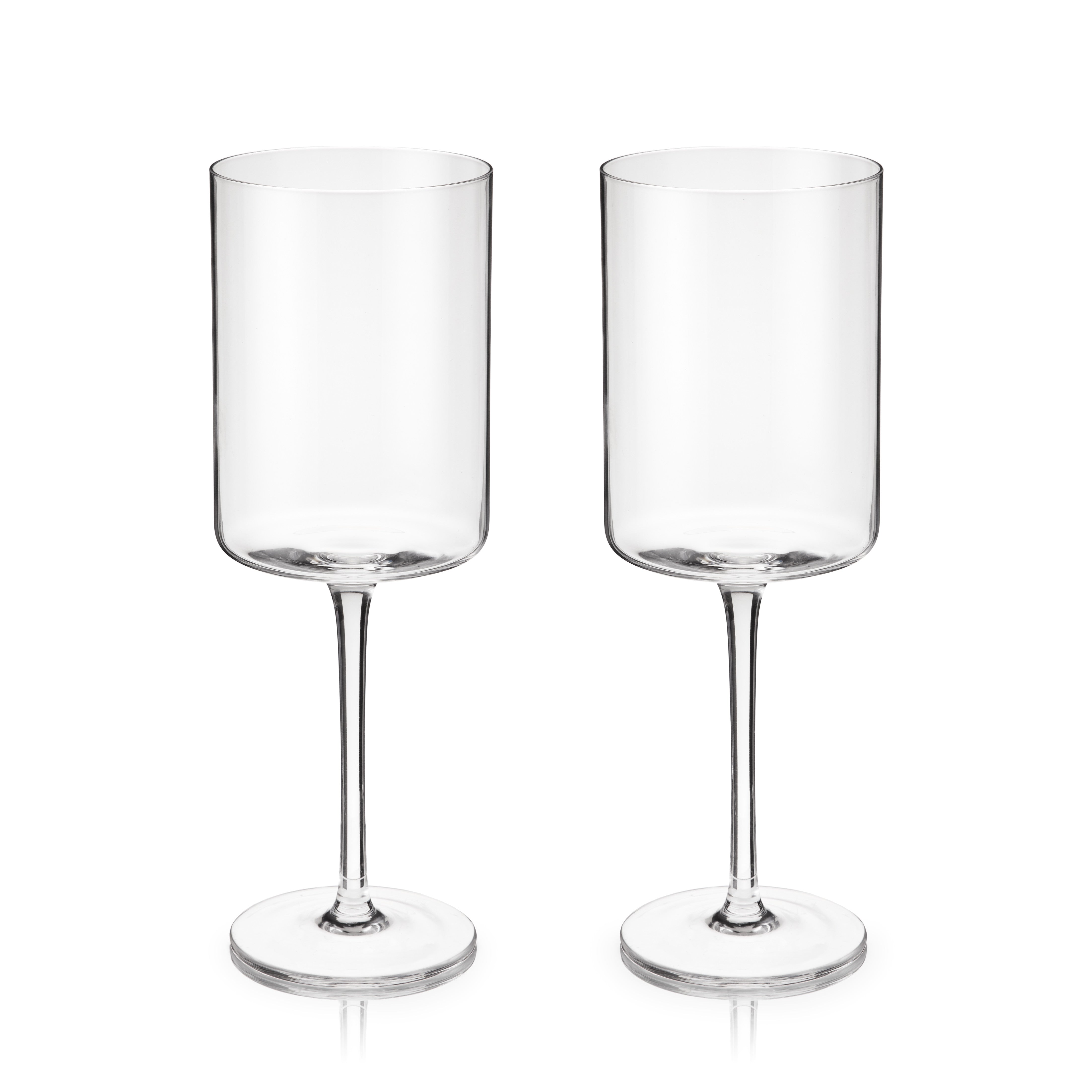 Laurel Crystal Red Wine Glasses, S/2