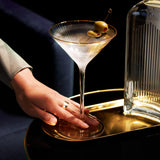 Meridian Crystal Martini Glasses, S/2