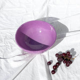 Hand Painted Medium Bowl, Lilac Glaze