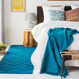 Thelma Zig Zag Throw, Aqua