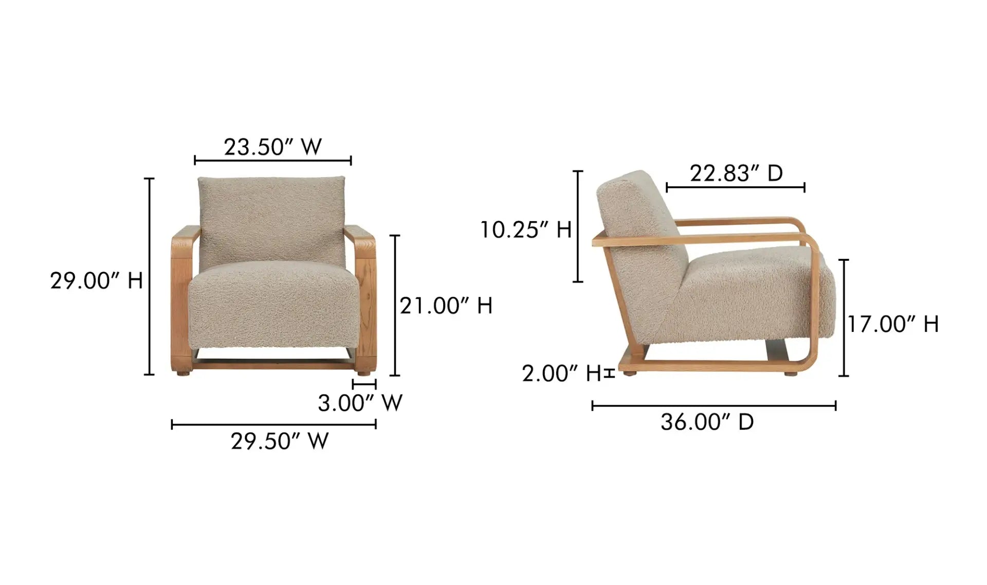 Eckersley Lounge Chair | Faux Fur