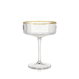 Meridian Crystal Coupe Glasses, S/2
