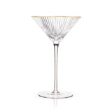 Meridian Crystal Martini Glasses, S/2