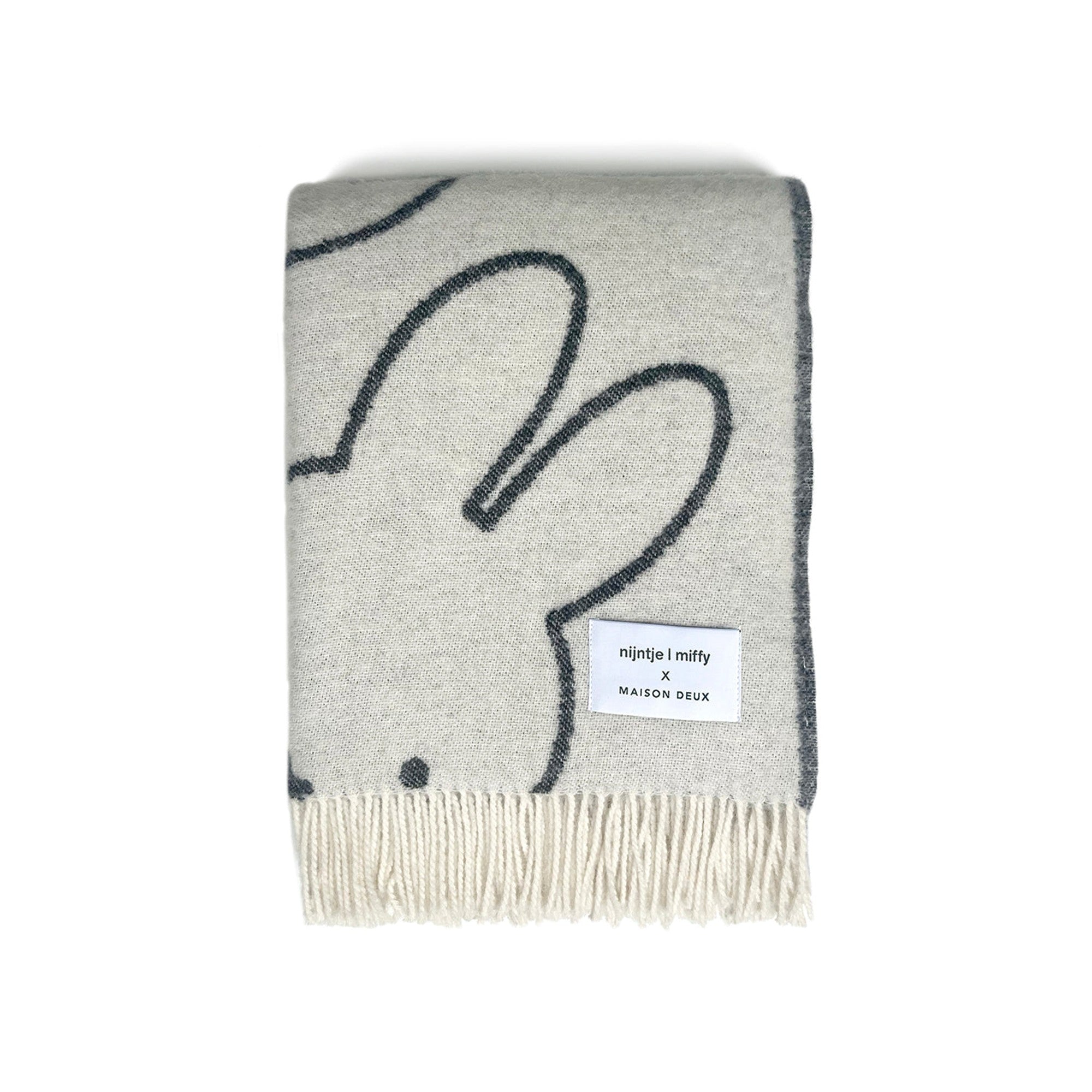 Miffy Blanket White Black