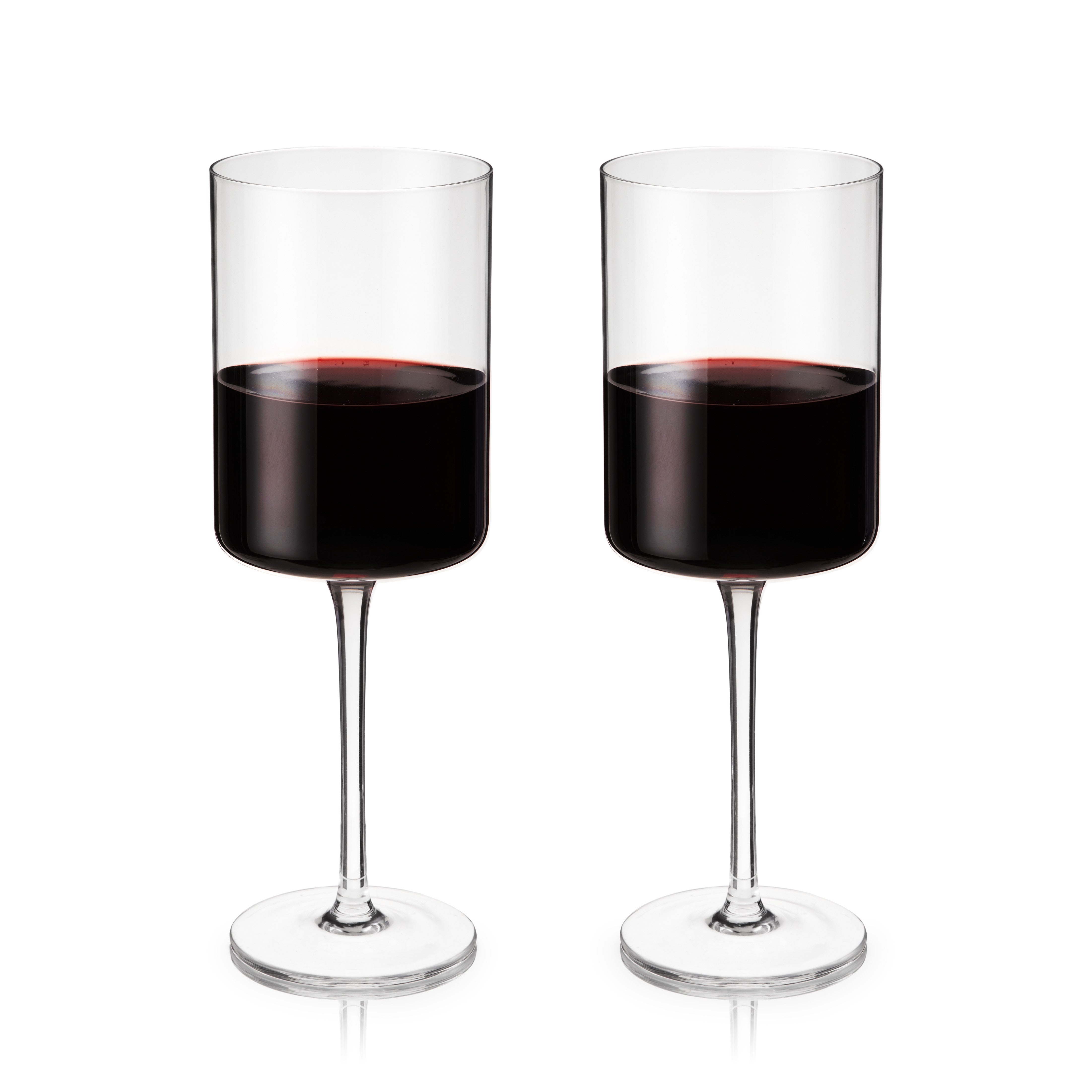Laurel Crystal Red Wine Glasses, S/2