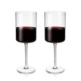 Laurel Crystal Red Wine Glasses, S/2