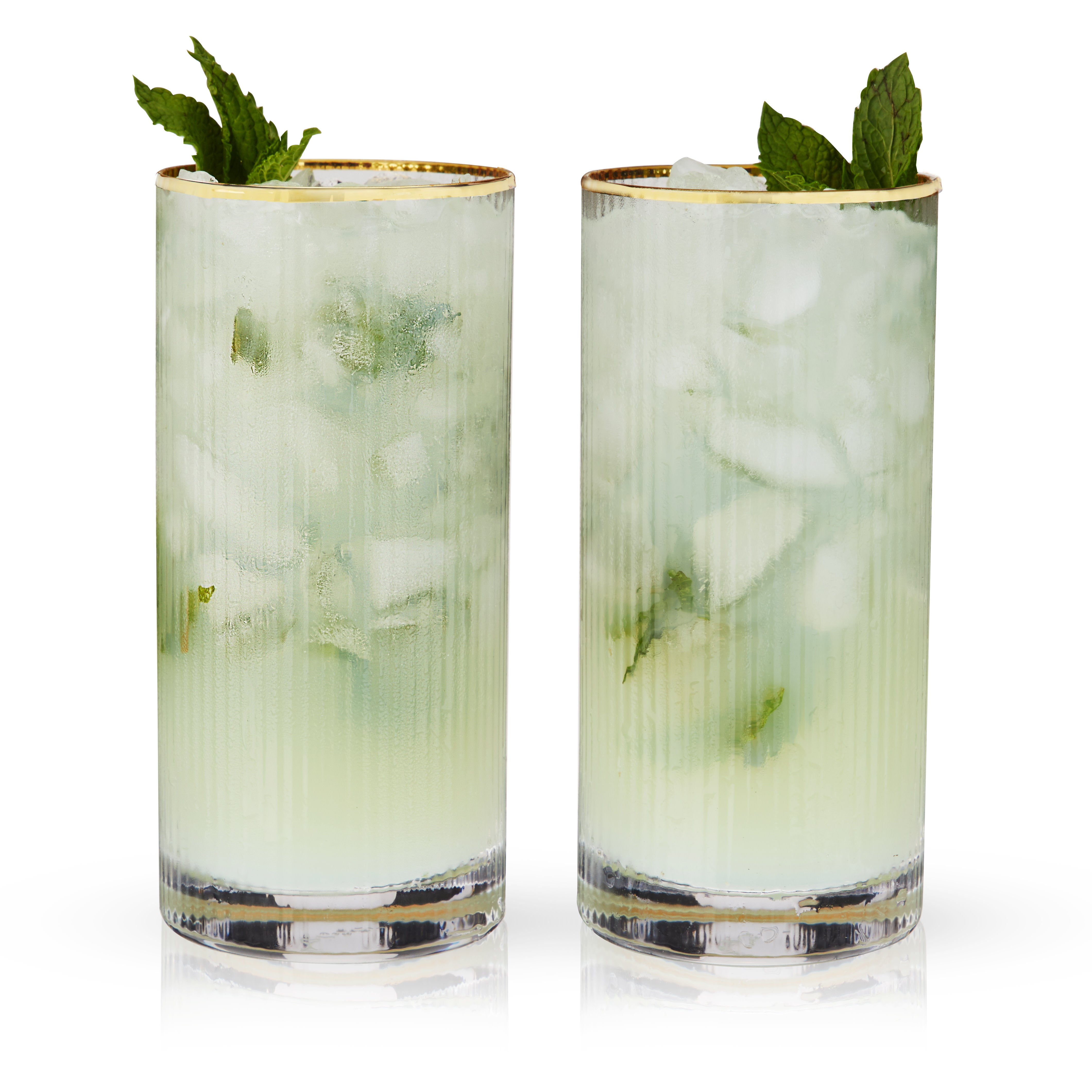 Meridian Crystal Highball Glasses, S/2