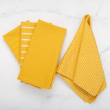 To Each Their Own Napkin Set in Turmeric & White