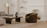 Thora Lounge Chair in Dark Green