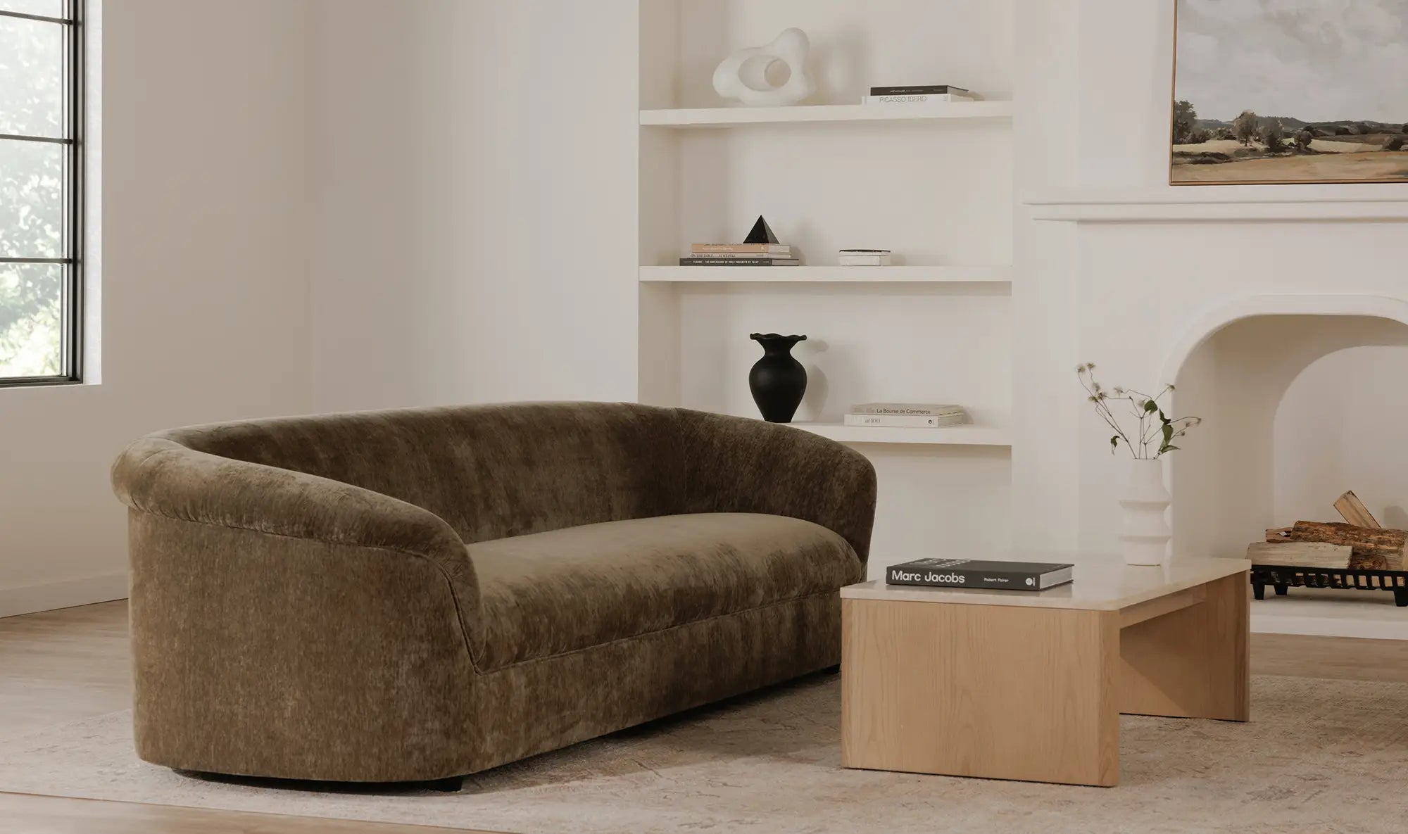 Thora Sofa in Dark Green