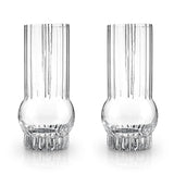 Art Deco Crystal Highball Glasses, S/2