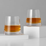 Burke Crystal Whiskey Glasses, S/2