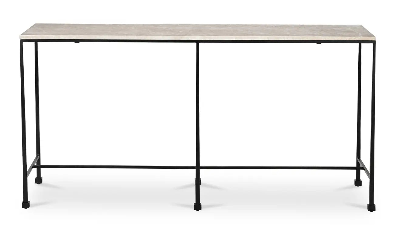 River Console Table Botticino Marble