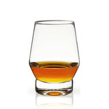 Raye Heavy Base Crystal Whiskey Glasses, S/2