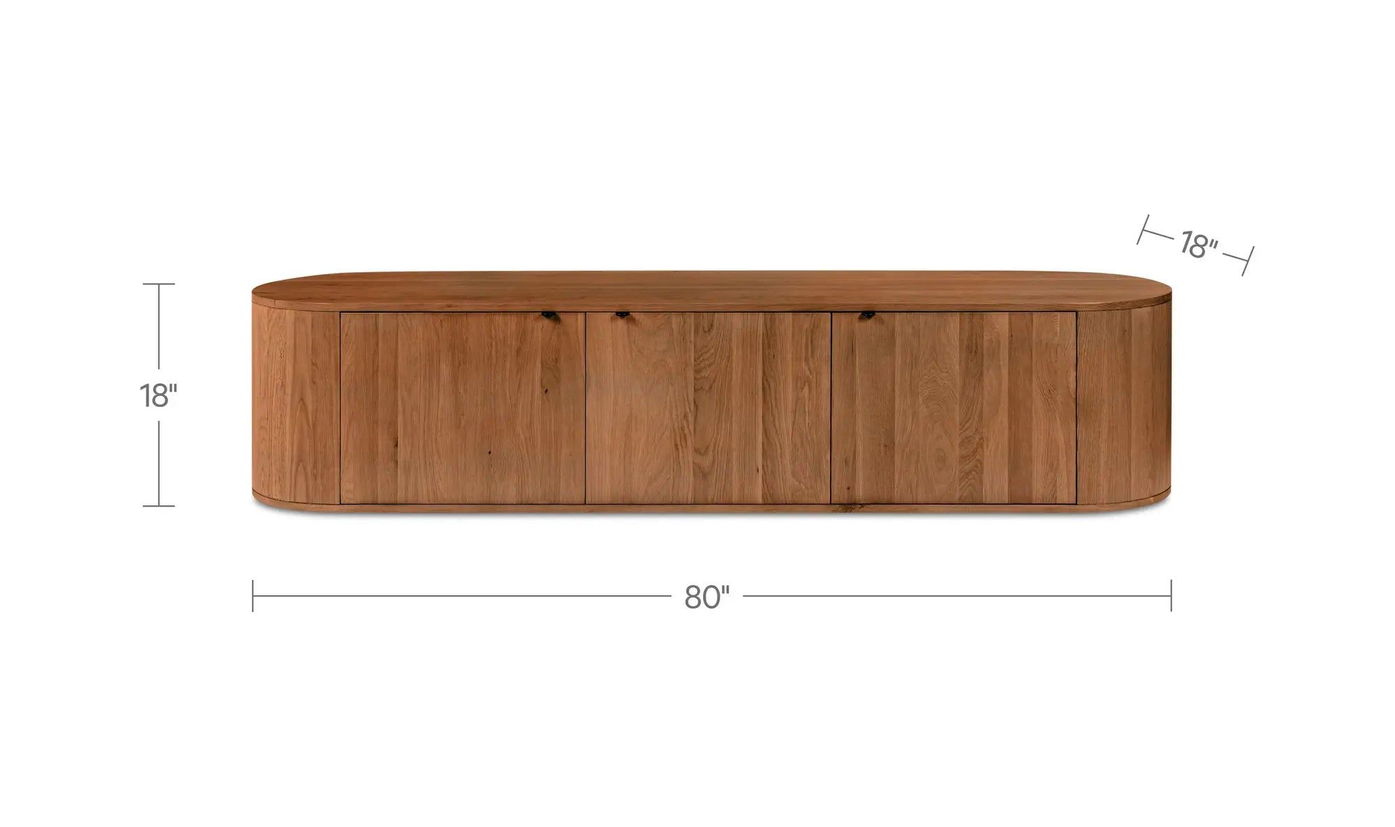 Theo Media Bench in Brown