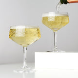 Admiral Crystal Coupe Glasses, S/2