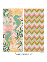 GO BIG Microfiber Beach Towel, Seahorses
