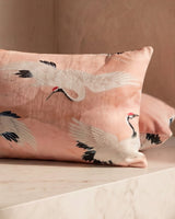 Crane in the Clouds Small Lumbar Pillow