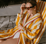 Sole Striped Beach Robe