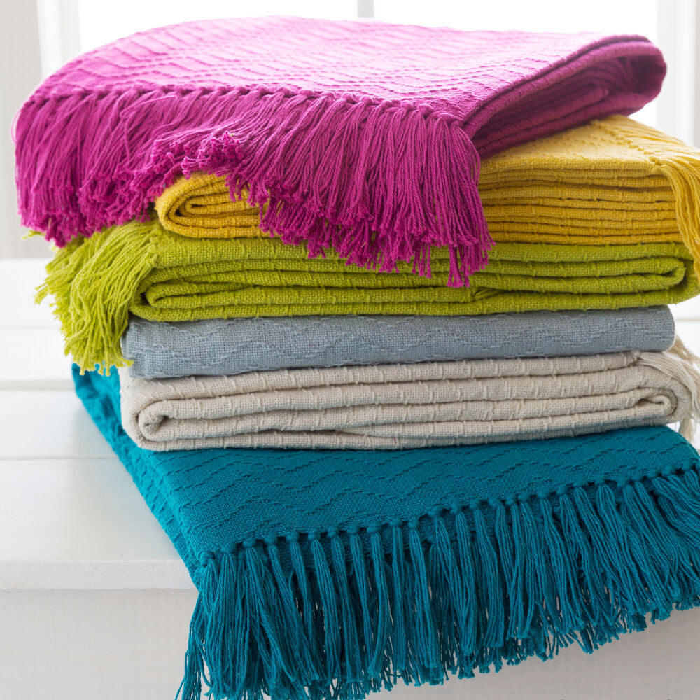 Thelma Zig Zag Throw, Aqua