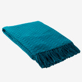 Thelma Zig Zag Throw, Aqua