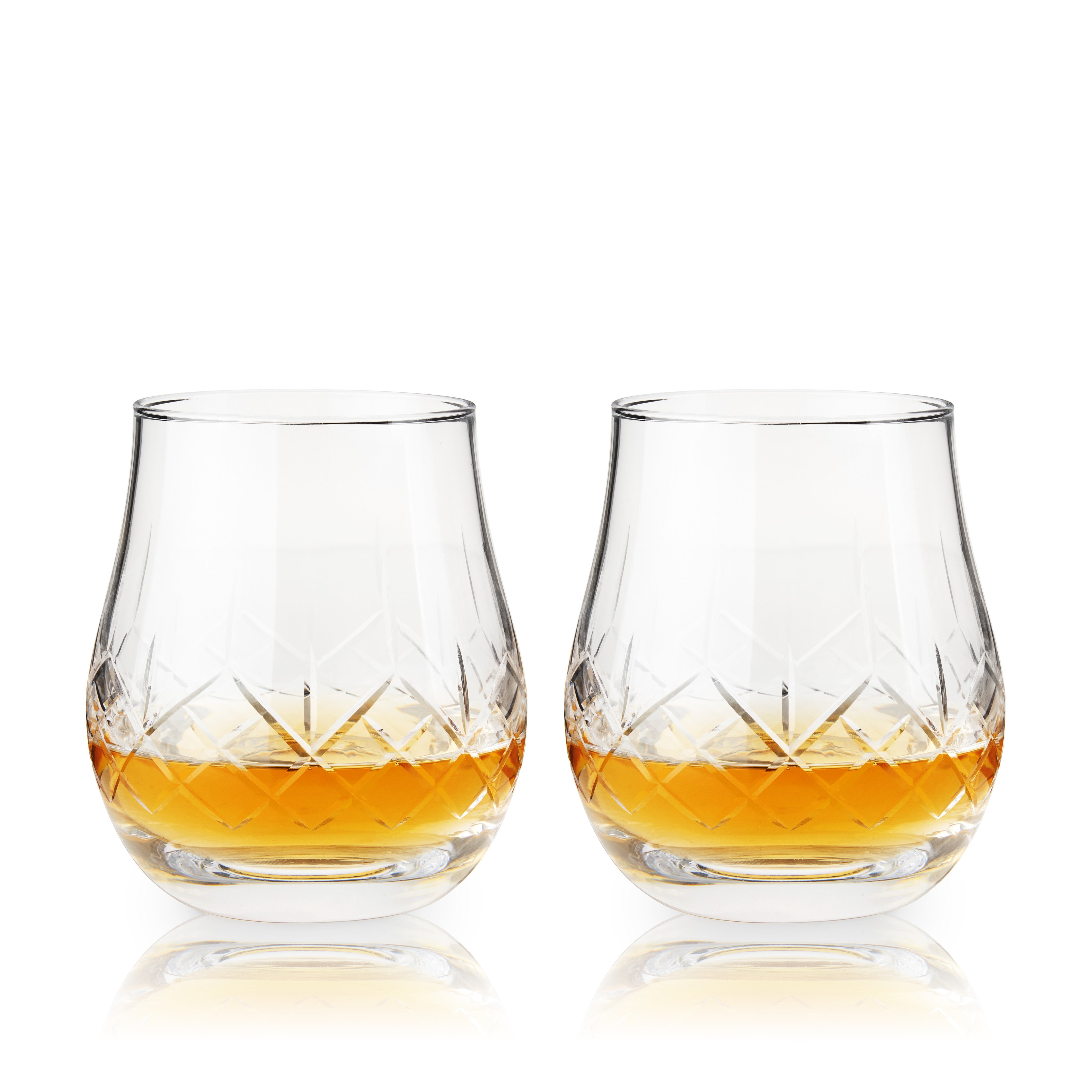 Admiral Crystal Whiskey Heavyweight Glasses, S/2