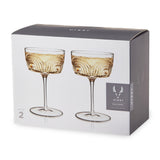 Beau Crystal Cocktail Coupes, Set of 2