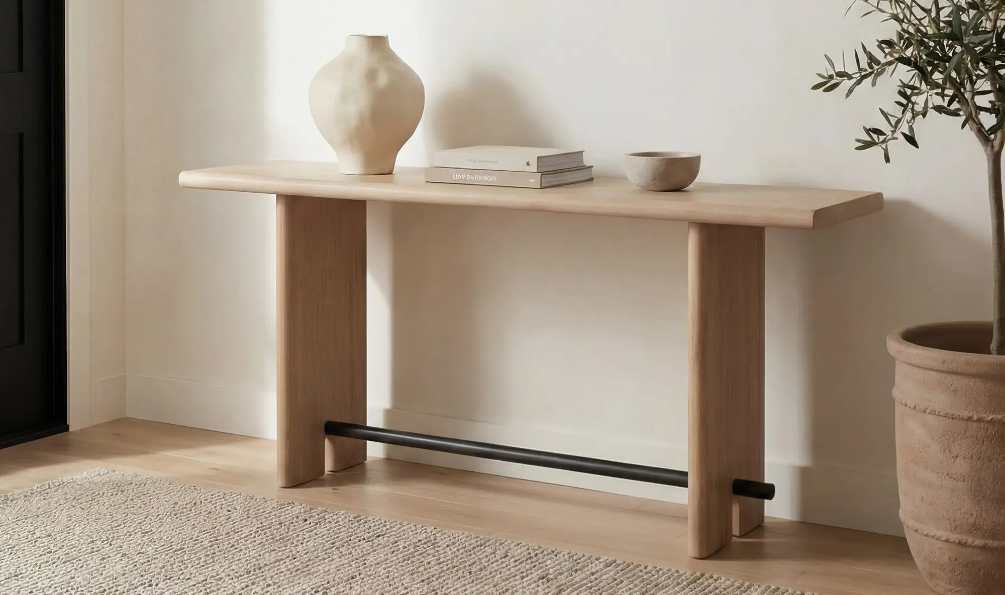 Madison Console Table in Natural