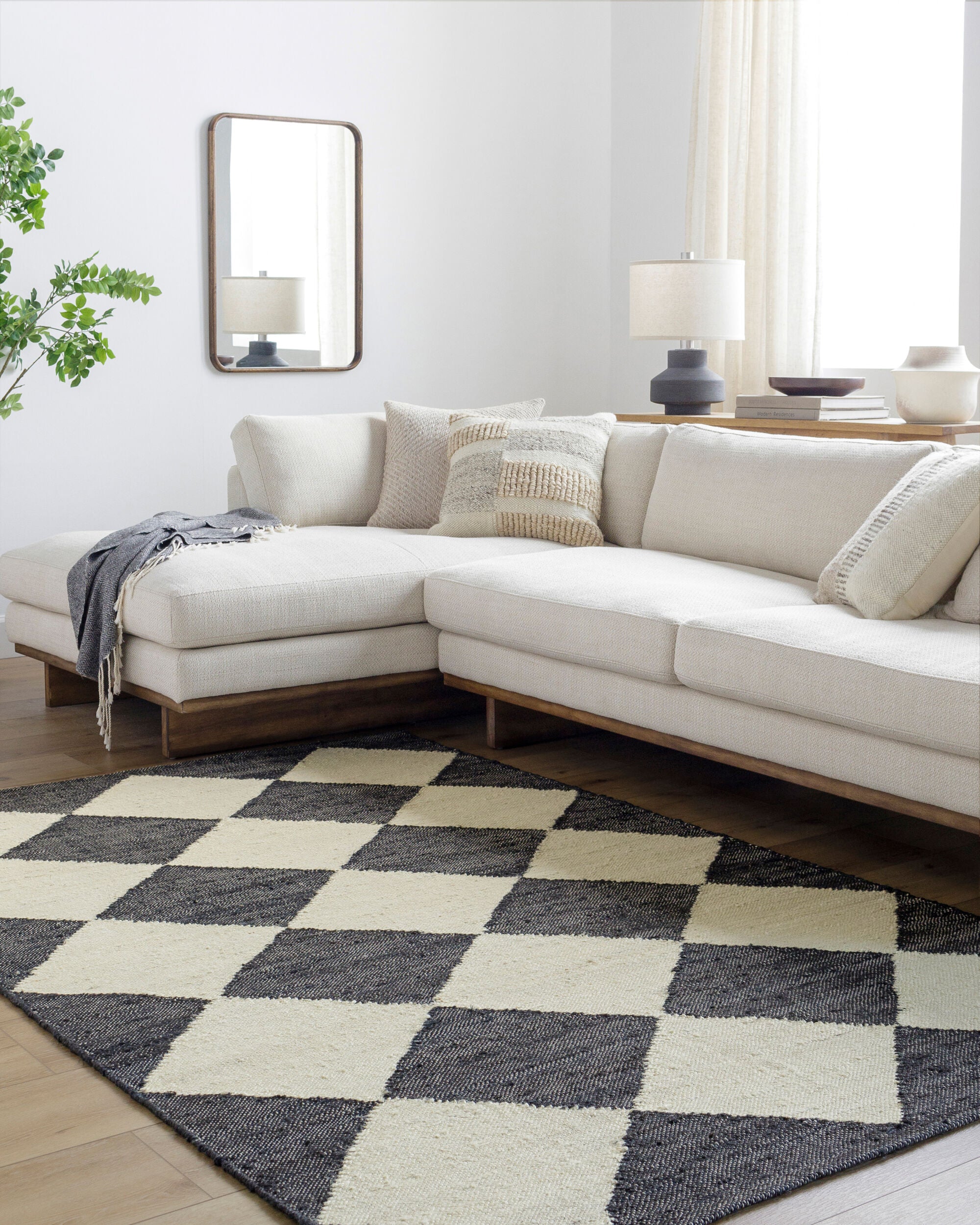 Antho Hand Woven Diamond Rug