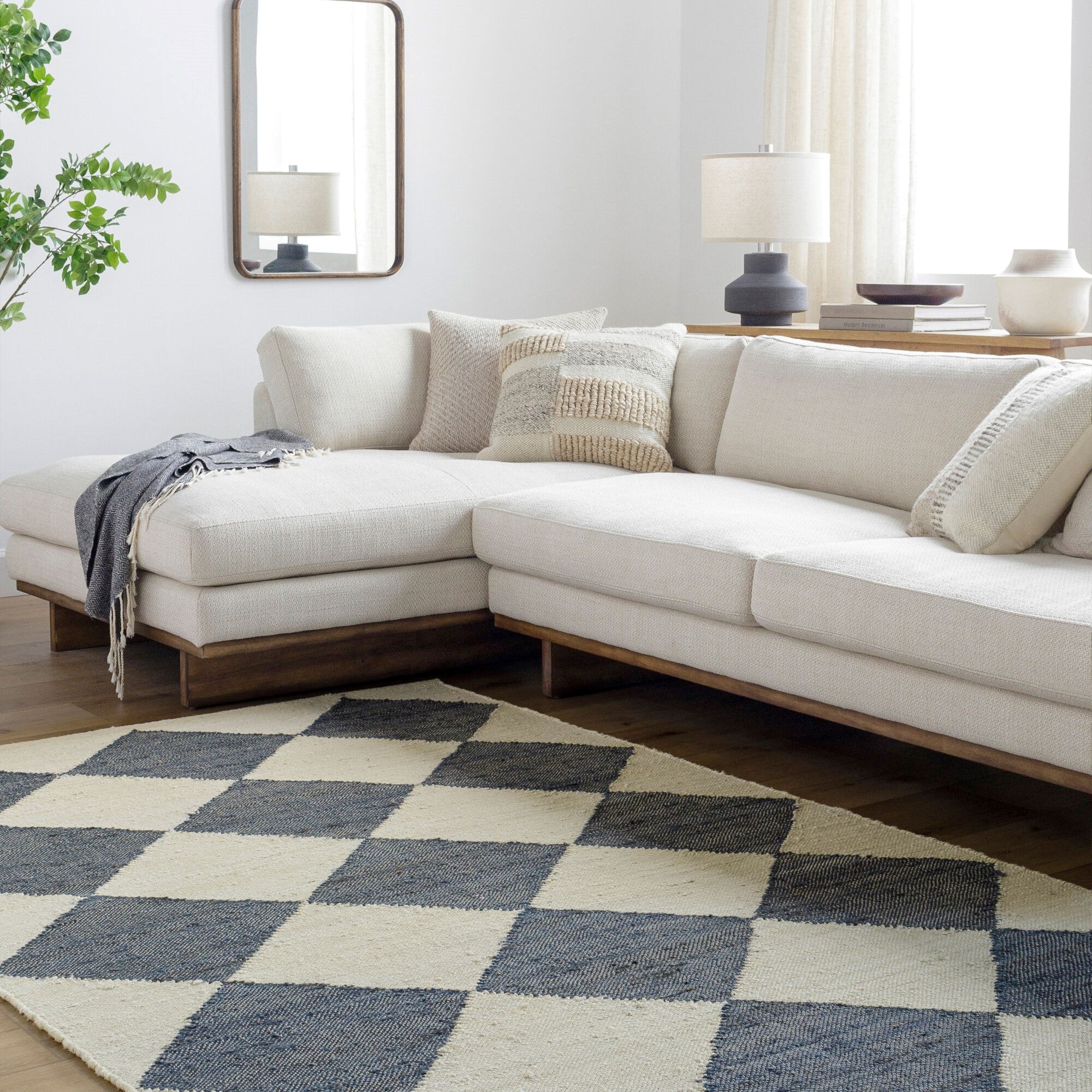 Antho Hand Woven Diamond Rug