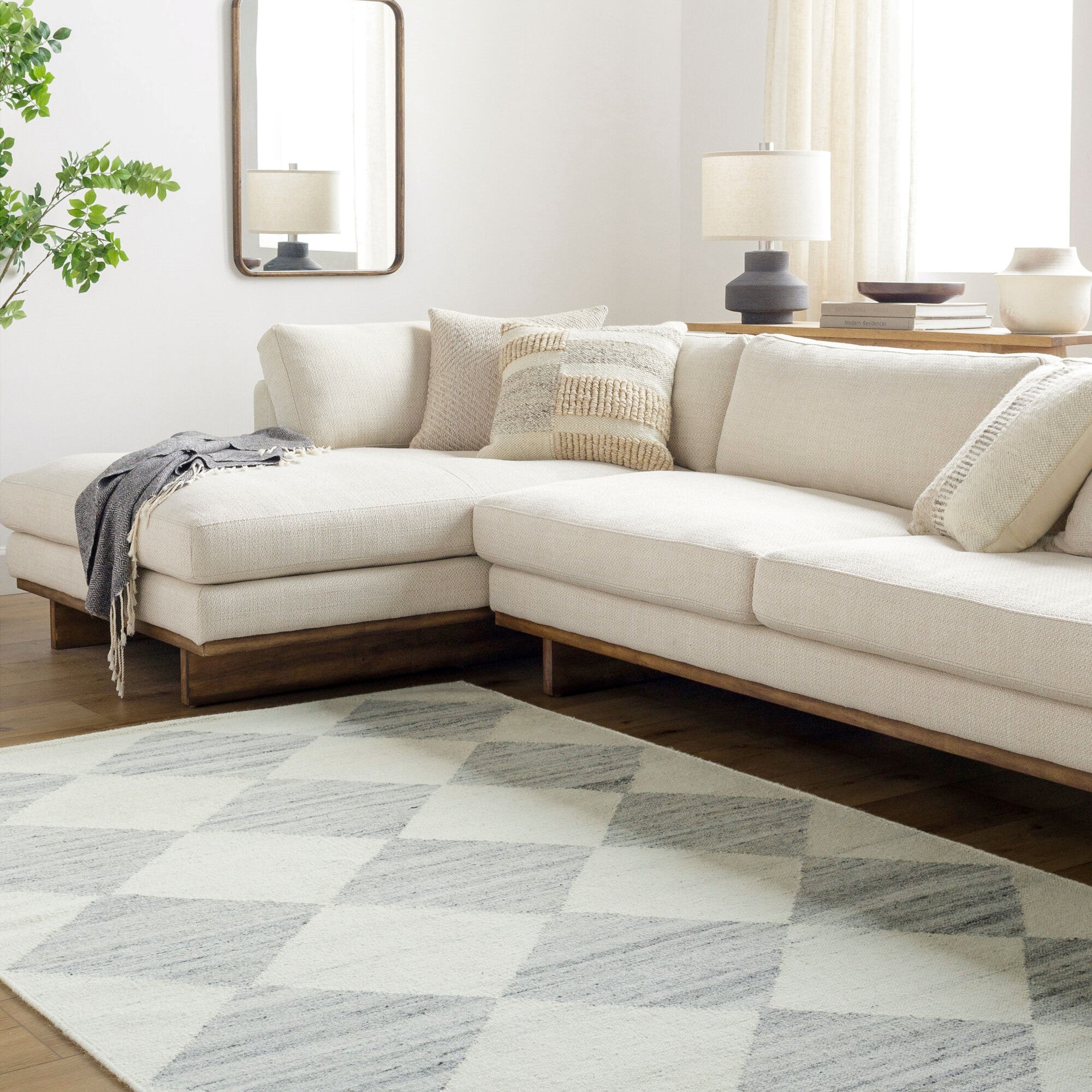Antho Hand Woven Diamond Rug