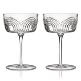 Beau Crystal Cocktail Coupes, Set of 2