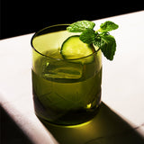 Admiral Crystal Rocks Glasses, Green S/2