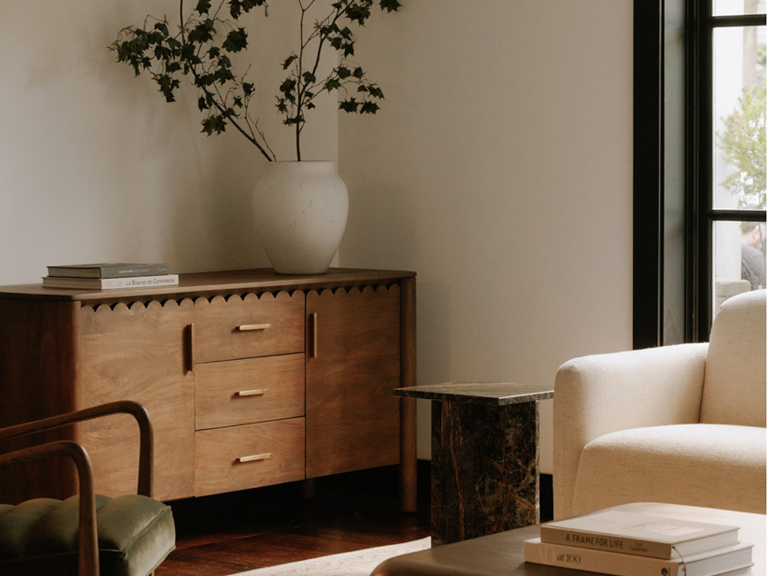 Wiley 3 Drawer Sideboard | Vintage Brown