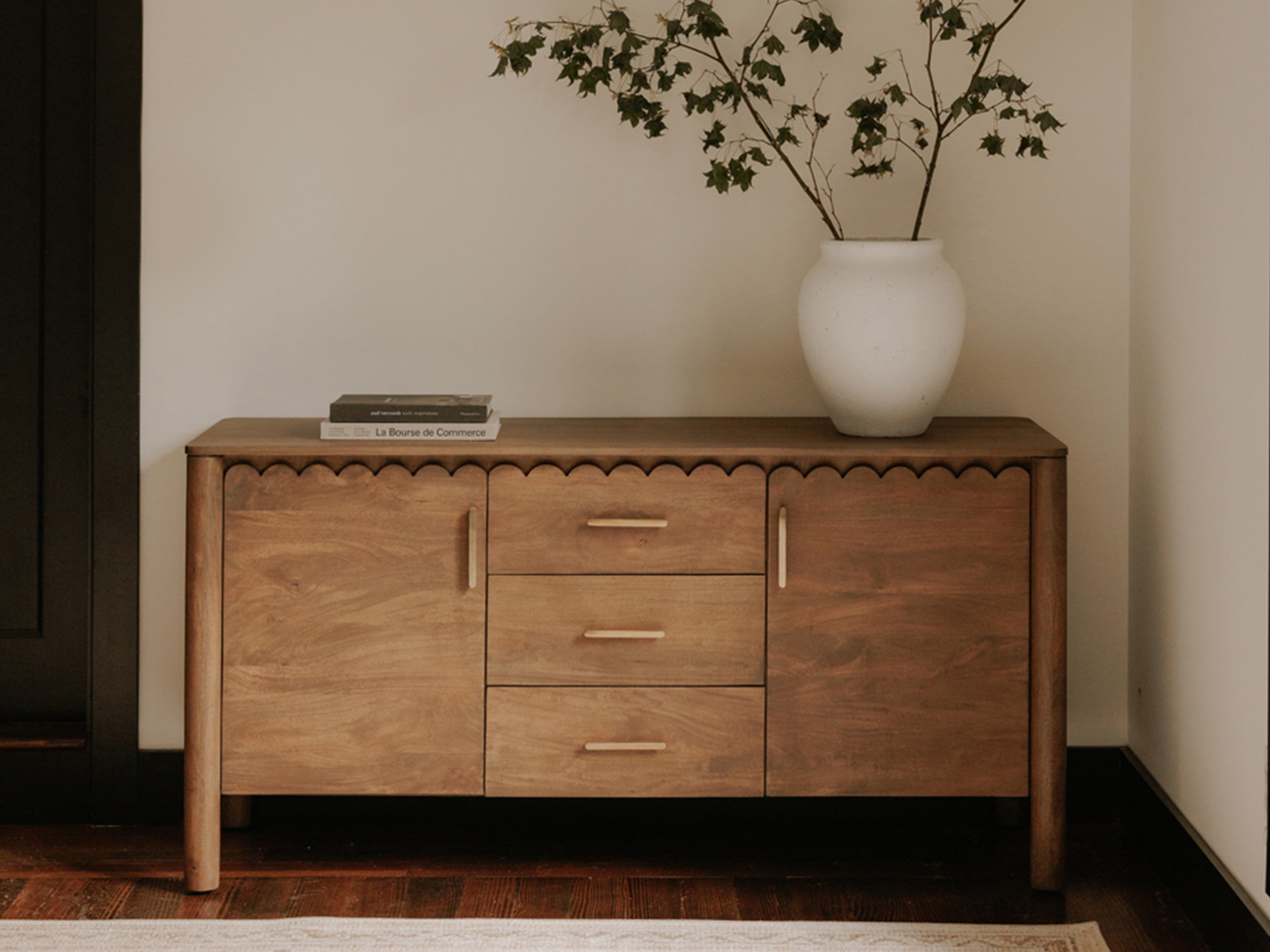 Wiley 3 Drawer Sideboard | Vintage Brown