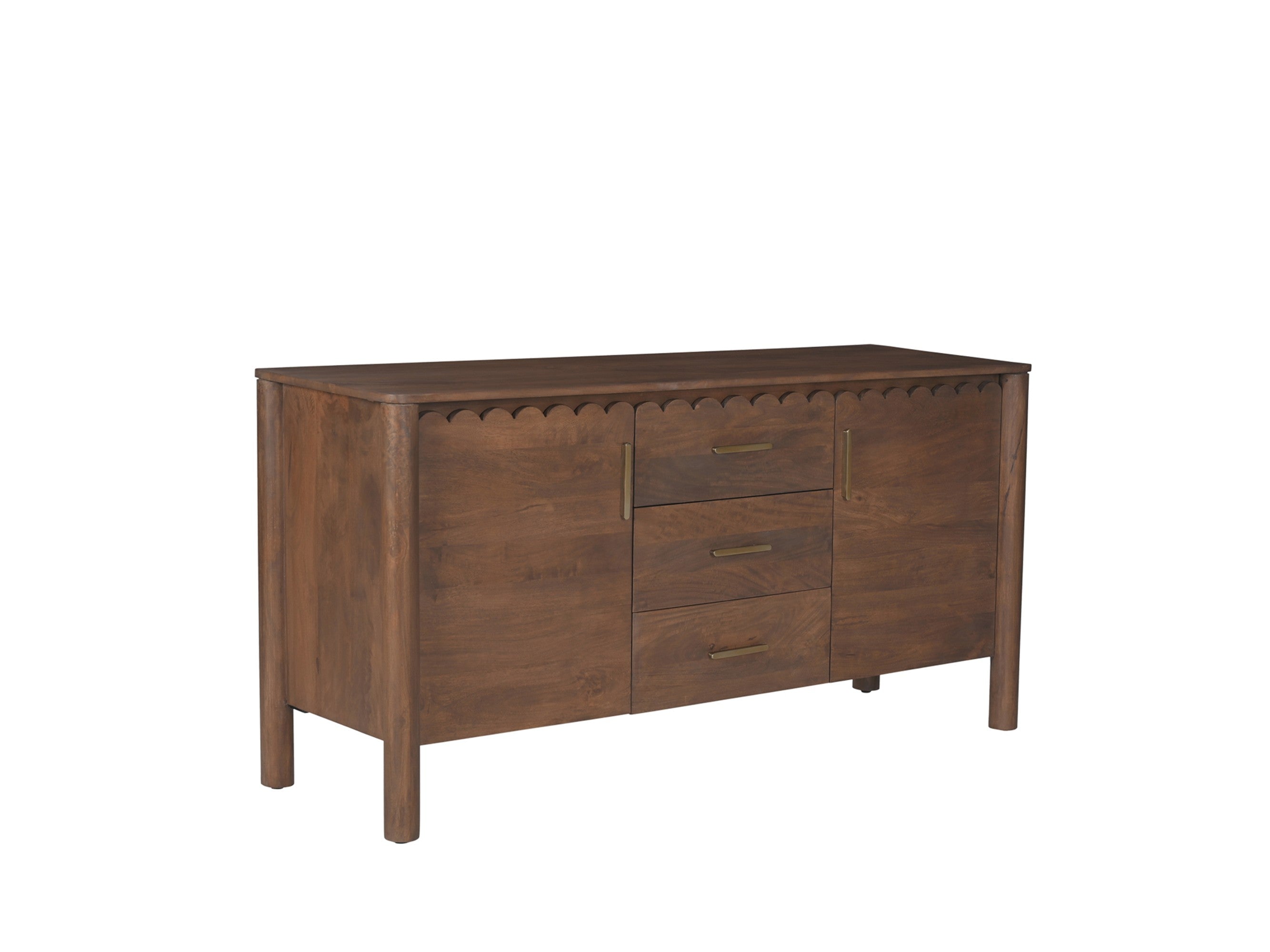 Wiley 3 Drawer Sideboard | Vintage Brown