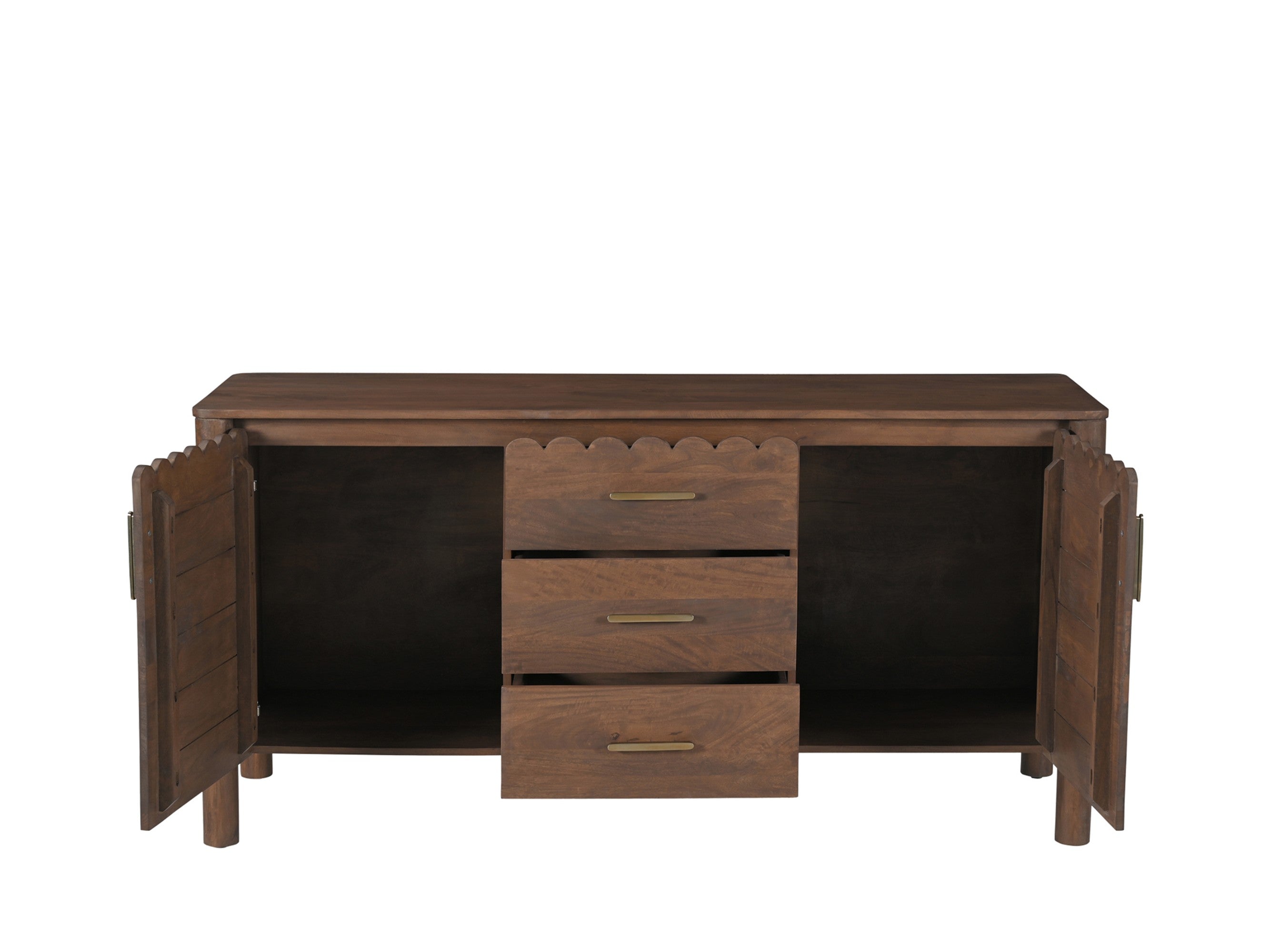 Wiley 3 Drawer Sideboard | Vintage Brown