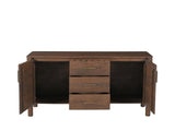 Wiley 3 Drawer Sideboard | Vintage Brown